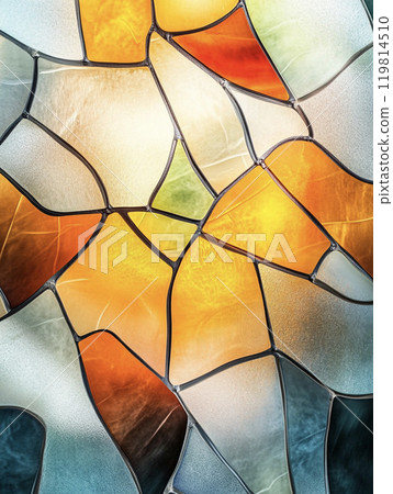 Colorful stained glass background AI image Colorful stained glass background AI image 119814510