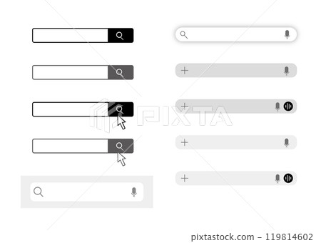 Illustration of a simple search window Illustration of a simple search window 119814602