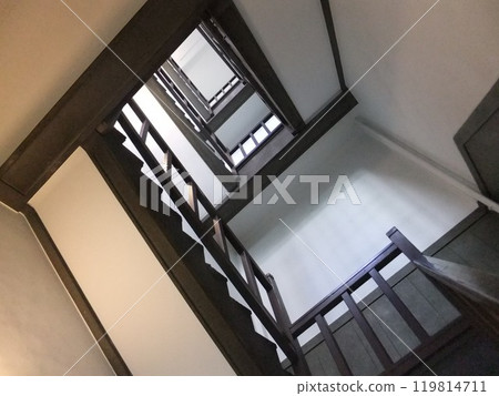 Retro Building: The stairs of Arai Building Retro Building: The stairs of Arai Building 119814711