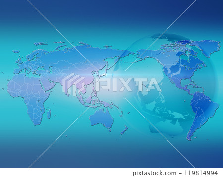 世界地圖地球BG背景圖像城市名稱國家 119814994