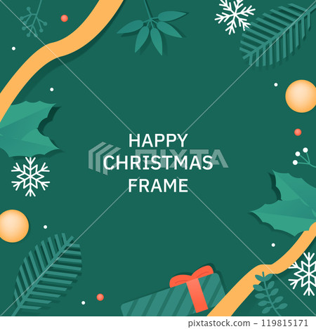 Christmas decoration illustration frame  119815171
