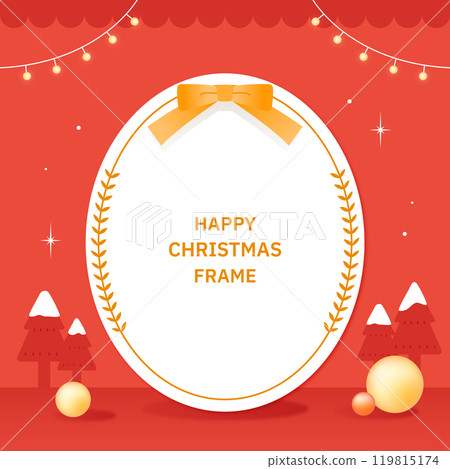 Christmas decoration illustration frame Christmas decoration illustration frame 119815174