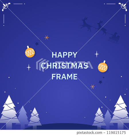 Christmas decoration illustration frame Christmas decoration illustration frame 119815175