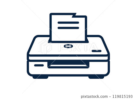 Printer icon - perfect design for printing, office use Printer icon - perfect design for printing, office use 119815193