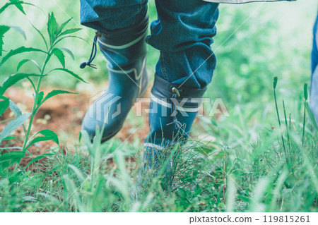 Farm work boots 119815261