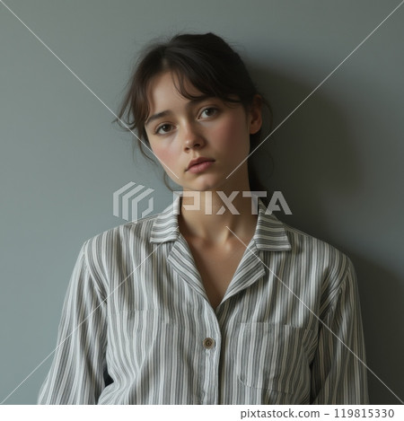 Girl in pajamas Girl in pajamas 119815330