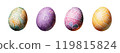 Transparent Easter egg material 119815824