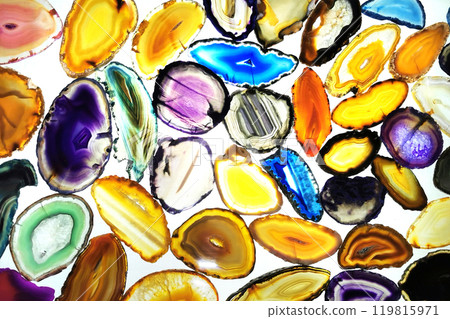color agate mineral collection color agate mineral collection 119815971