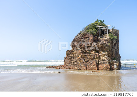 島根縣出雲市稻佐海灘（弁天島）景觀 119817705