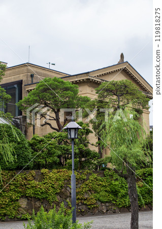 Western-style building in the former Furukawa Gardens in Kurashiki's Bikan Historical Quarter 119818275