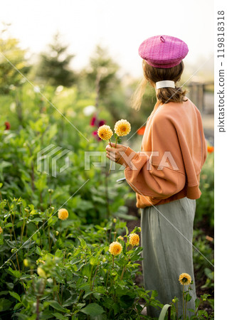 Morning Harvest in the Garden 119818318