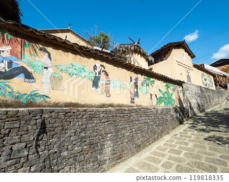 Murals in Simola Wa Village, Tengchong, Yunnan 119818335