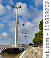 Cable car in the city of Lisbon 119819202