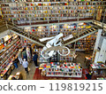 Antique bookstore with spectacular decoration 119819215