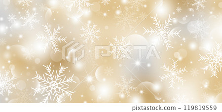 Winter and christmas background design of snowflake with snowfall vector illustration 119819559