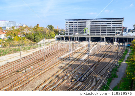 Belgrade Centre Railway Station, colloquially known as Prokop, new central railway station in Belgrade, Serbia 119819576