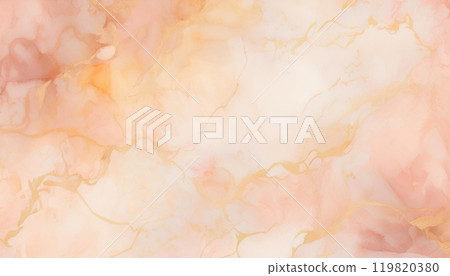 Watercolor beige marbled background 119820380