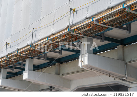 高架車站安裝鷹架支架 119821517