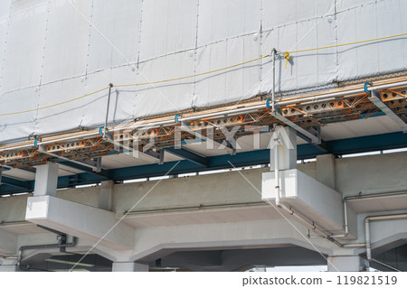 高架車站安裝鷹架支架 119821519