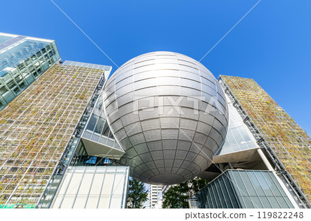 Nagoya City Science Museum on a clear day in Nagoya, Aichi Prefecture 119822248