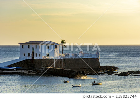 Santa Maria Fort in Porto da Barra beach Santa Maria Fort in Porto da Barra beach 119823744