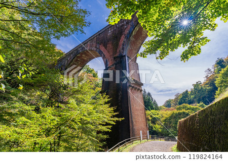 [Gunma Prefecture] Usui Third Bridge and Megane Bridge in Autumn 119824164