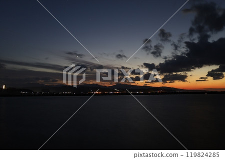 從津輕港看到的日落 從津輕港看到的日落 119824285