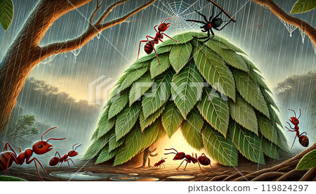 Picture book: Ant's Disaster Prevention (Spider's Support) 119824297