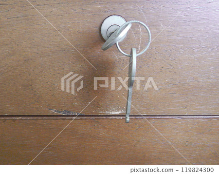 Old desk and key Old desk and key 119824300