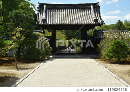 Zuishin-in Temple: Yakuimon Gate seen from the main entrance 119824338