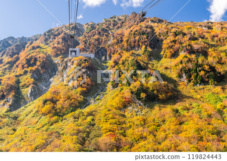 <富山縣>黑部平和立山黑部阿爾卑斯山脈的紅葉 <富山縣>黑部平和立山黑部阿爾卑斯山脈的紅葉 119824443