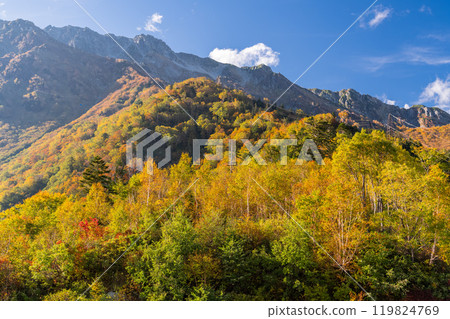 <Toyama Prefecture> Autumn leaves of Kurobedaira and Tateyama Kurobe Alpine Route 119824769