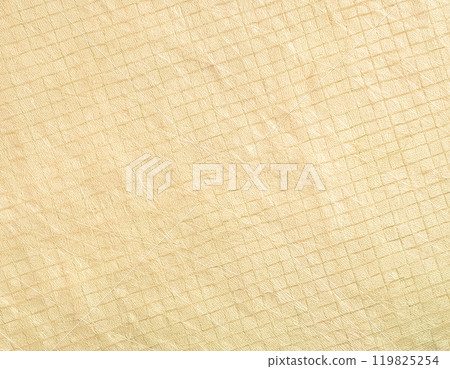 Image material of Japanese paper texture: Checkered pattern, skin color 119825254