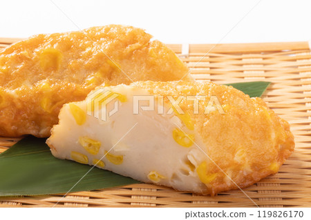 Deep-fried corn cheese paste (with small pieces of meat) Deep-fried corn cheese paste (with small pieces of meat) 119826170