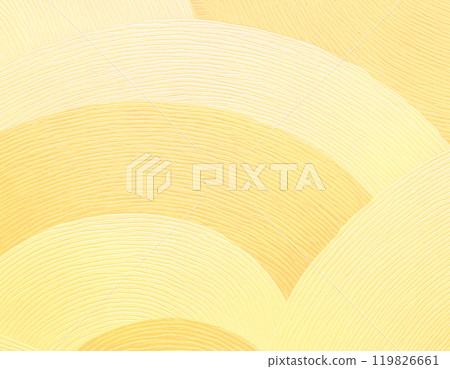 日本紙紋理圖像素材，圓形圖案，黃色，金色 119826661