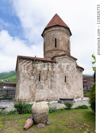 Church of Kish, aka the Church of Saint Elisha or Holy Mother of God Church, located in the village of Kish, Azerbaijan 119826755