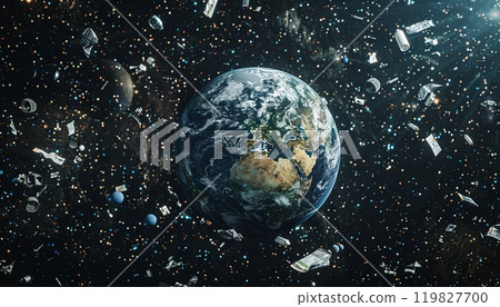 Exploring a Vibrant Planet in a Mesmerizing Cosmic Environment Full of Stars and Gas Clouds 119827700