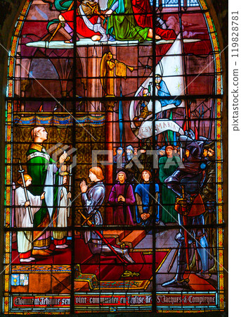Saint Jacques church, Compiegne, France, interiors Saint Jacques church, Compiegne, France, interiors 119828781