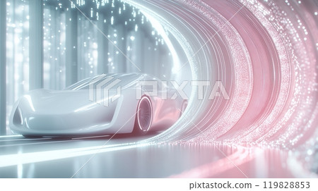 Wallpaper on the theme of driving in a beautiful city 119828853