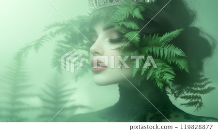 Mysterious girl in forest fairy brazil 119828877