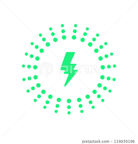 Battery charge Dynamic Thunderbolt Power Flash Logo Battery charge Dynamic Thunderbolt Power Flash Logo 119830196