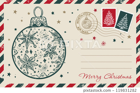 christmas, vector, xmas 119831282