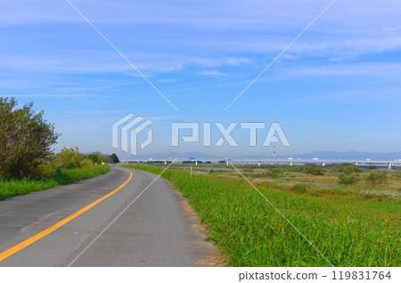 Tone River Cycling Road, Goka Town, Ibaraki Prefecture October 2024 Tone River Cycling Road, Goka Town, Ibaraki Prefecture October 2024 119831764