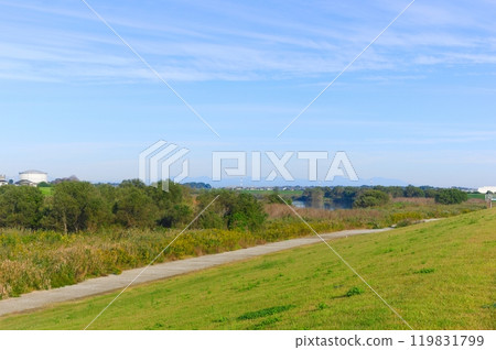 千葉縣野田市江戶川自行車道 2024 年 10 月 119831799