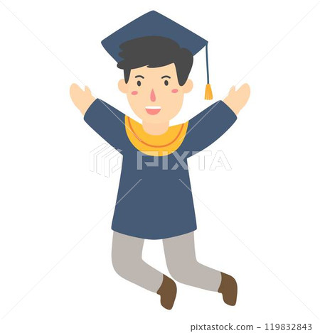 graduated students jumping graduated students jumping 119832843