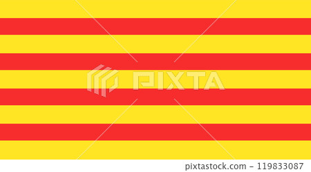 catalonia flag senyera 119833087
