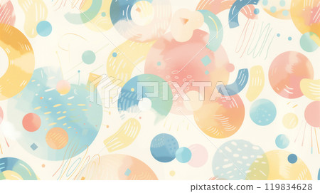 Pastel pop pattern wallpaper 119834628