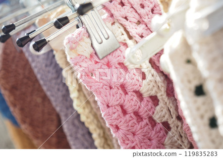 Beautifully Handcrafted Crochet Textiles Designed in Soft and Charming Pastel Colors 119835283