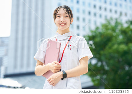 Portrait of young nurse 119835825