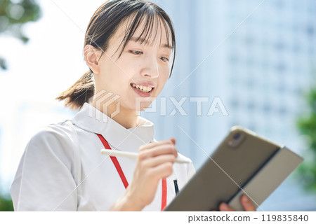 Portrait of young nurse 119835840